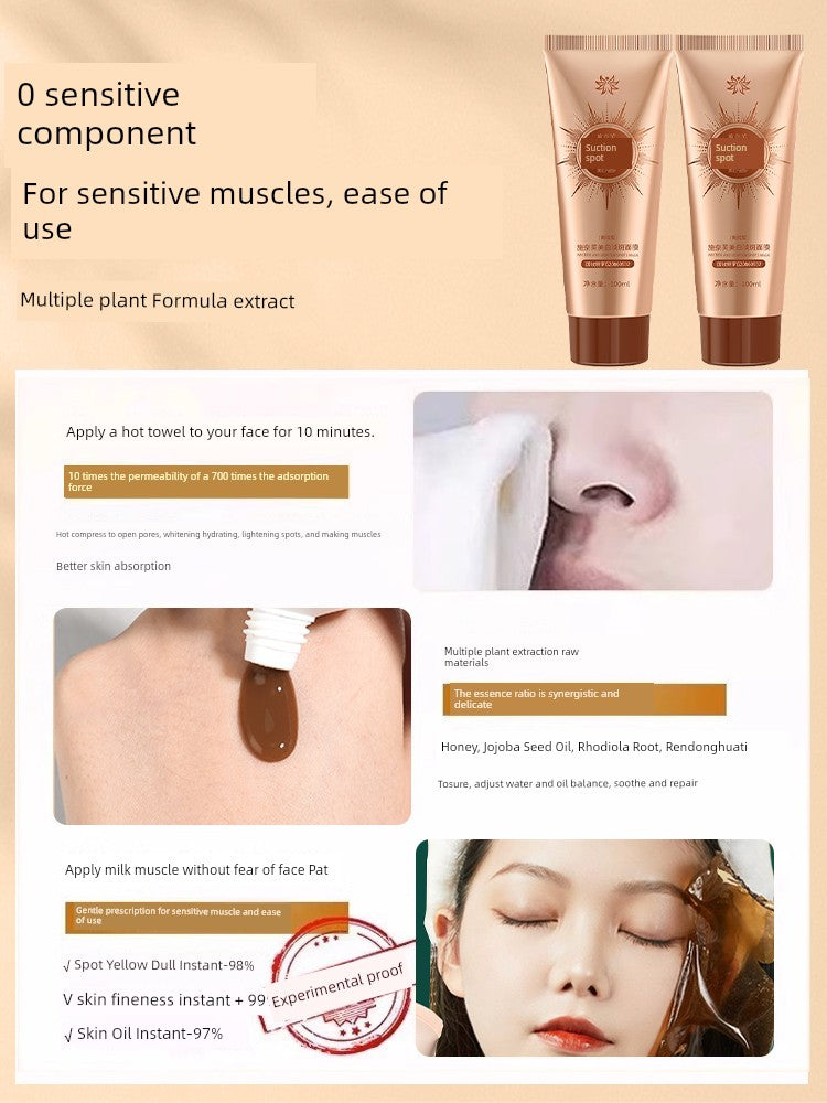 Tearing Mask Whitening Light Suction Freckle Removing Pore Hydrating Removing Yellow Brightening Dull Pulling Shredded Pat...