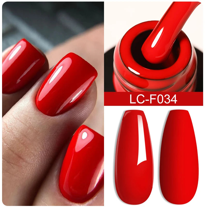 LILYCUTE Ancora Red Color Gel Nail Polish 152 Colors Fall Winter Trendy Long-Lasting French Style For Manicure Nail Art UV...