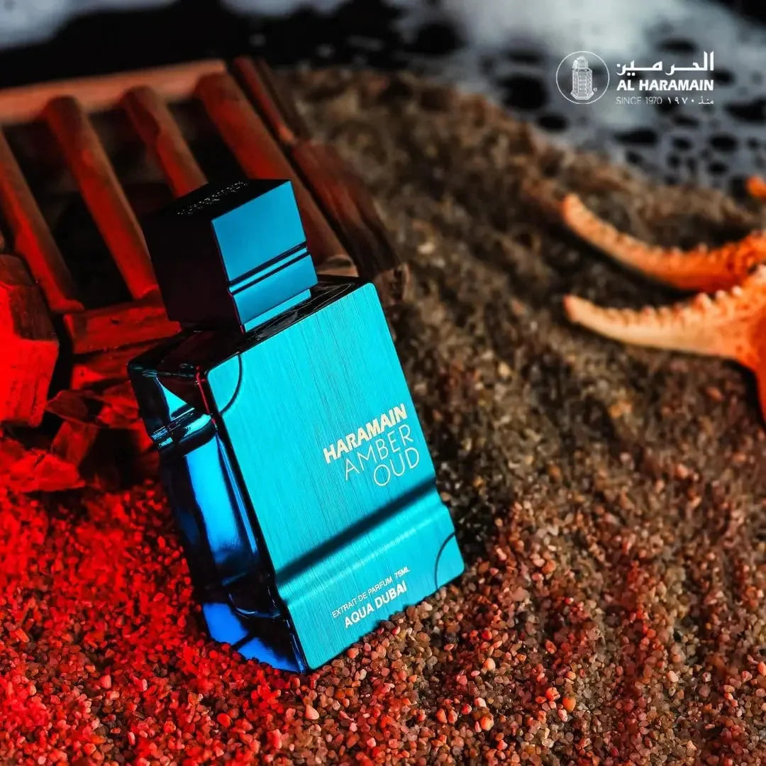 Al Haramain Amber Oud Aqua Dubai 100ML Unisex, Fresh Aquatic Scent, Long Lasting Luxury Perfume Aurora Glow Avenue
