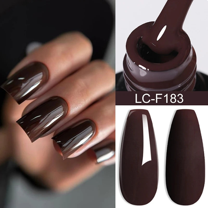 LILYCUTE Ancora Red Color Gel Nail Polish 152 Colors Fall Winter Trendy Long-Lasting French Style For Manicure Nail Art UV...