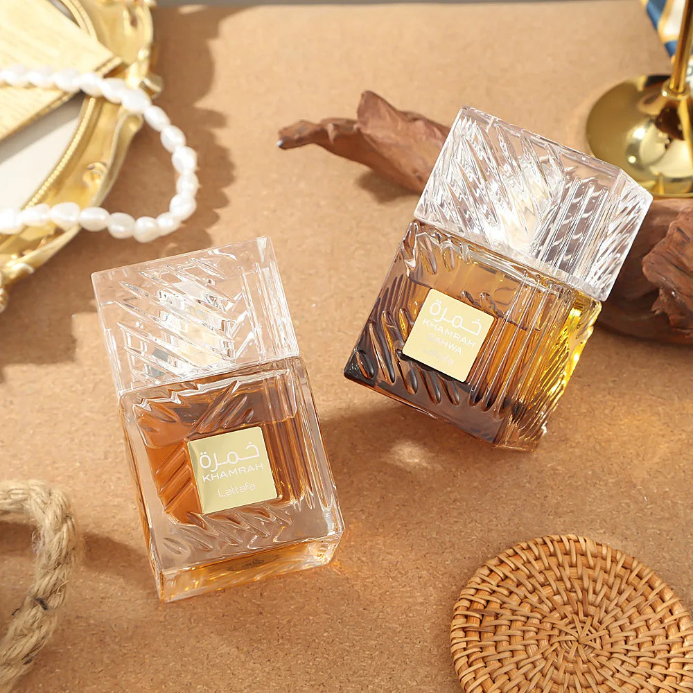 Lattafa Khamrah Perfume - Luxury Arabian Gourmand Fragrance, Warm Spicy Sweet Scent of Dates & Tonka Bean, Unisex Long Las...