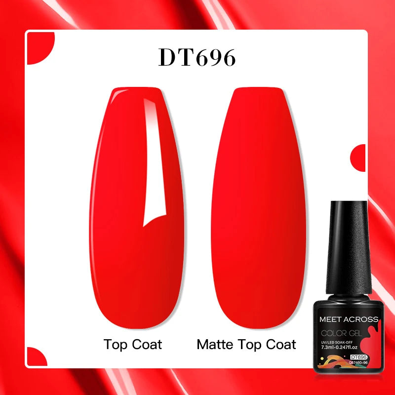 MEET ACROSS 7ml Porcelain White Cat Eye Gel Polish Holographic Glitter Magnetic Galactic Effect Gel Nail Polish Soak Off U...