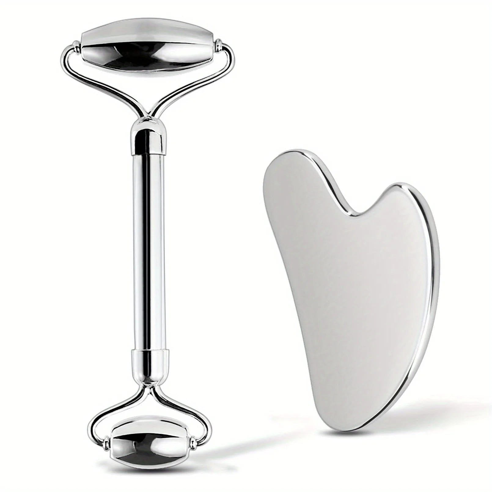 1/2/3pcs Ice Face Roller Facial Skincare Ice Roller Set,Facial Roller GuaSha FaceTool Set,Face Massage Roller Lifting Contouring 2PCS