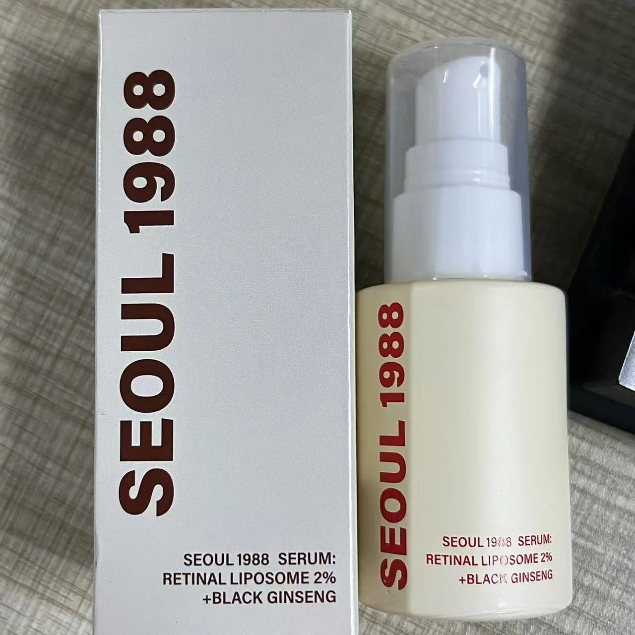 Seoul 1988 Anti-Aging Trio: 4% Retinal Eye Cream + 2% Retinal Serum w/ Black Ginseng for Wrinkles & Brightening,Korean Ski...