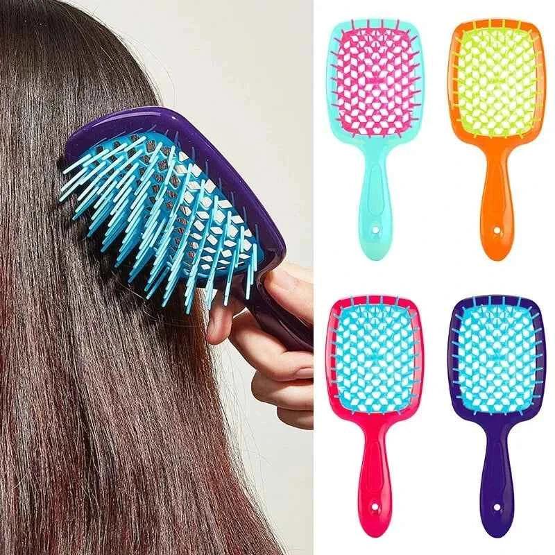 1 PCS Hair Brush Massage Combs Dry Wet Dual Use Curly Women's Hair Clipper Salon Hairdressing Comb Styling Tools Accessori...