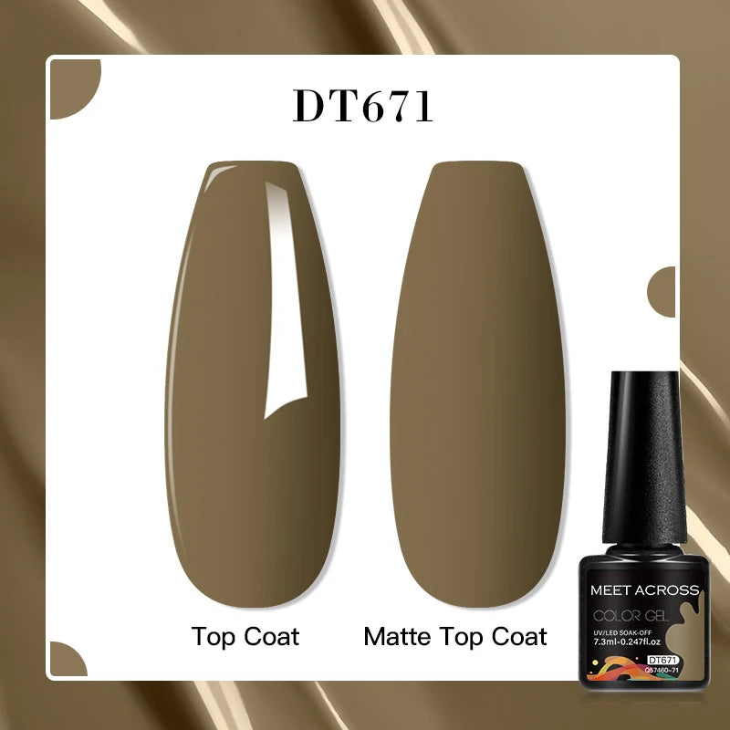 MEET ACROSS 7ml Porcelain White Cat Eye Gel Polish Holographic Glitter Magnetic Galactic Effect Gel Nail Polish Soak Off U...