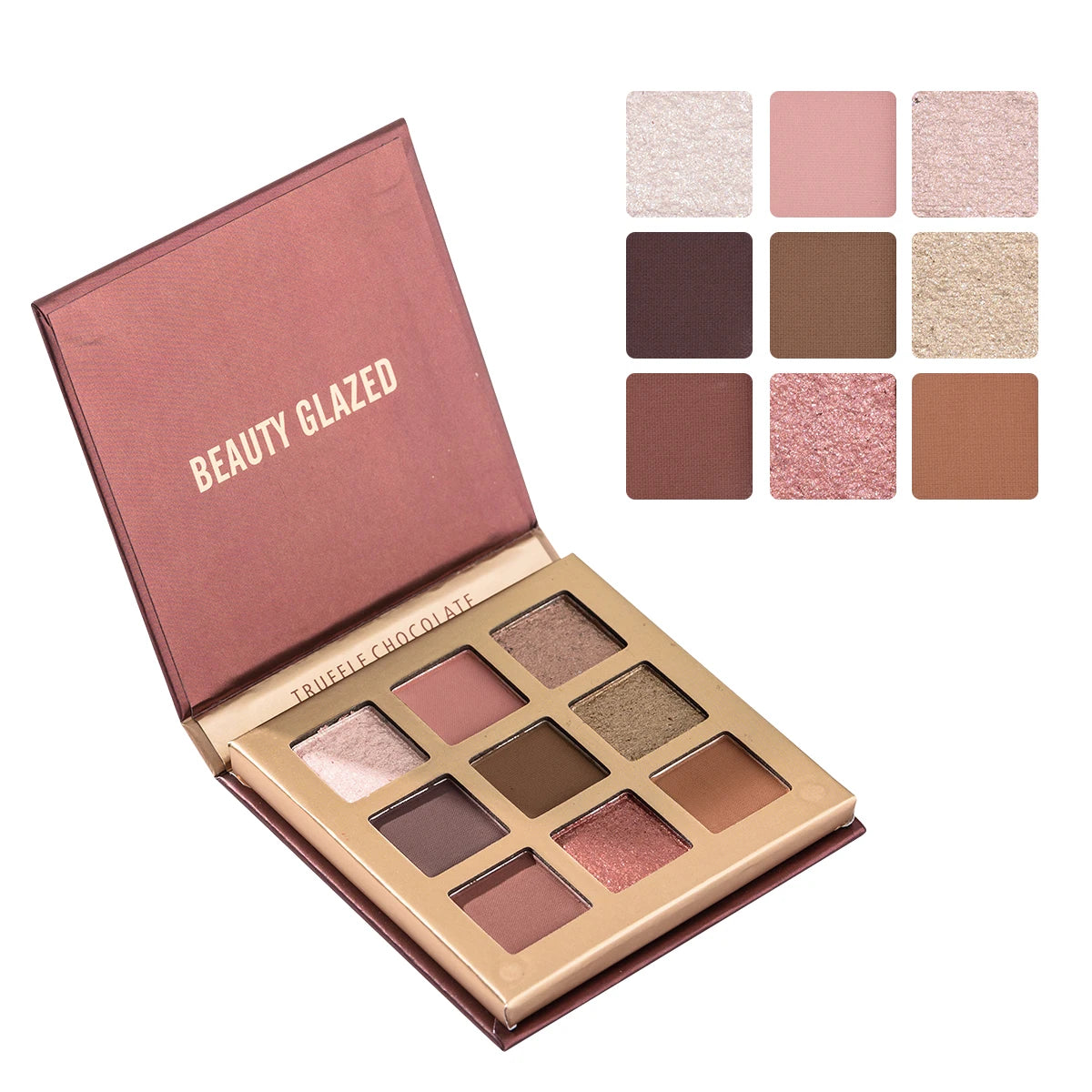 Beauty GLAZED Eyeshadow Palette 9 Color Shimmer Matte Longlasting Waterproof Palette Makeup Aurora Glow Avenue