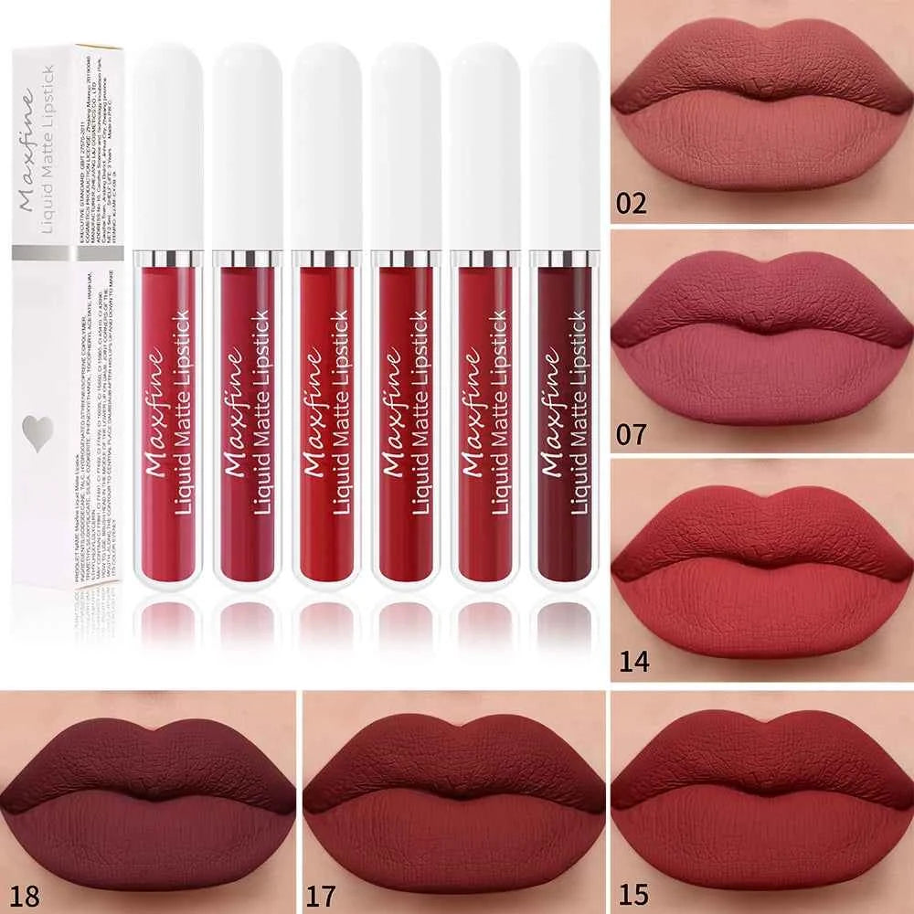 Waterproof Long Lasting Matte Lip Gloss Non Stick Cup Liquid lipstick - 