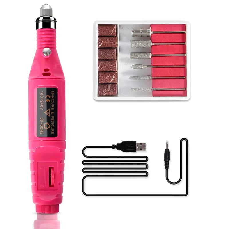 Gel Nail Polish Kit With UV Nail Lamp Electric Nail Drill Machine Soak OFF Gel Nail Kit Base&Top Coat Gel Polish Nail Tool...