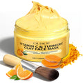 1/3PCS Turmeric VitaminC Clay Mask Deep Cleansing Facial Improves Dark Spots Hydrating Skin Care Tightens Skin Evens Skin Tone 120g box