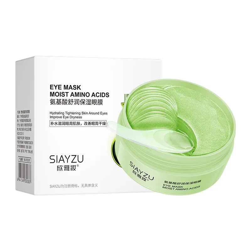60pcs Hyaluronic Acid Crystal Collagen Eye Mask Anti Dark Circles Remove Eye Bags Moisturizing Firming Eye Patches Skin Care Aurora Glow Avenue