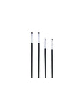 1 Set Of 4 Black Eye Detail Makeup Brushes Pony Hair Precision Eye Shadow Lying Silkworm Brightening Eyeliner Applicator Small 1 set of 4 pcs