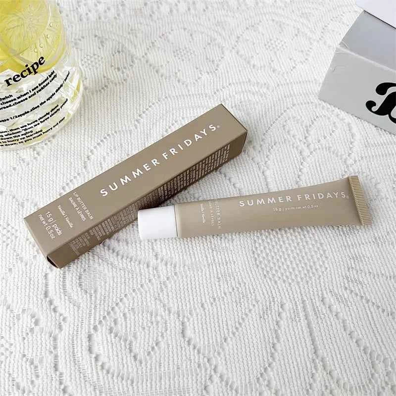 Summer Fridays Lip Oil Moisturizing Lip Gloss Sweet Mint Vanilla Sugar Coffee Cake Cocoa Lipstick Transparent Makeup Suit Care Vanilla