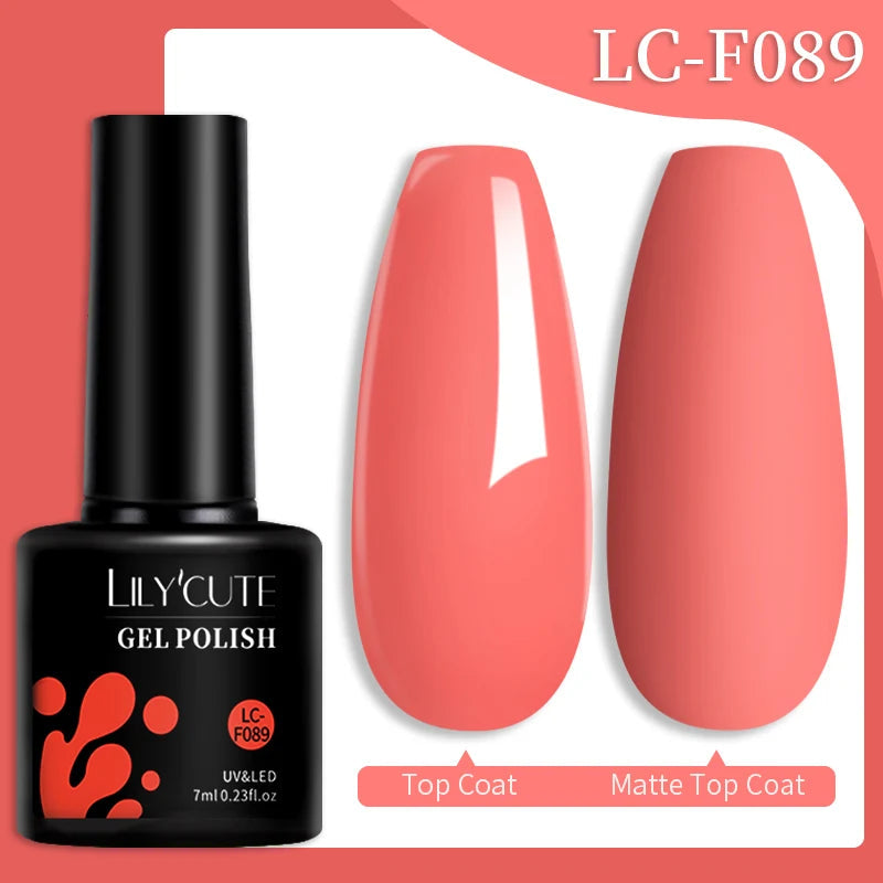 LILYCUTE Ancora Red Color Gel Nail Polish 152 Colors Fall Winter Trendy Long-Lasting French Style For Manicure Nail Art UV...