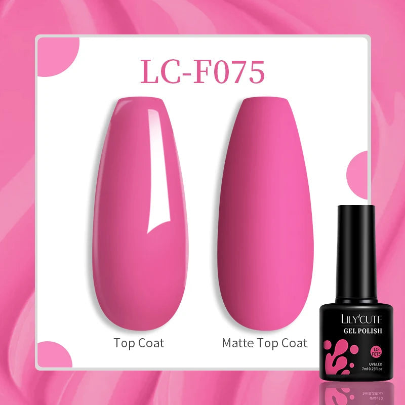 LILYCUTE 129 Colors 7ML Nail Gel Polish Nail Supplies Vernis Semi Permanent Nail Art Manicure Soak Off LED UV Gel Nail Var...