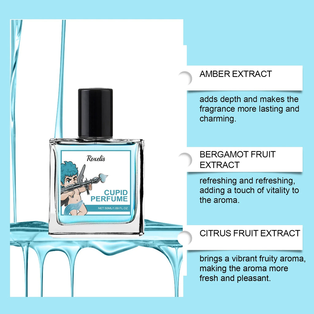 Cupid Cologne Perfume Spray - Mild & Delicate Fragrance, Long-Lasting, Pocket-Size Portable for Couples' Dates Aurora Glow Avenue