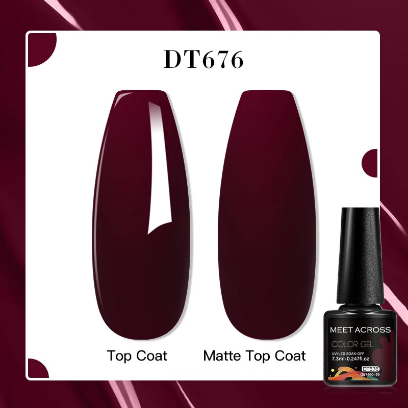 MEET ACROSS 7ml Porcelain White Cat Eye Gel Polish Holographic Glitter Magnetic Galactic Effect Gel Nail Polish Soak Off UV Gel Q57460-76