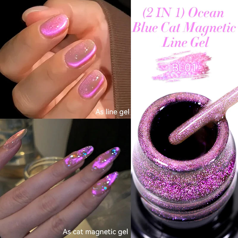 LILYCUTE 5ML Metallic Painting Liner Gel Nail Polish Super Bright Gold Silver Mirror Drawing Gel Semi Permanent Line Frenc...