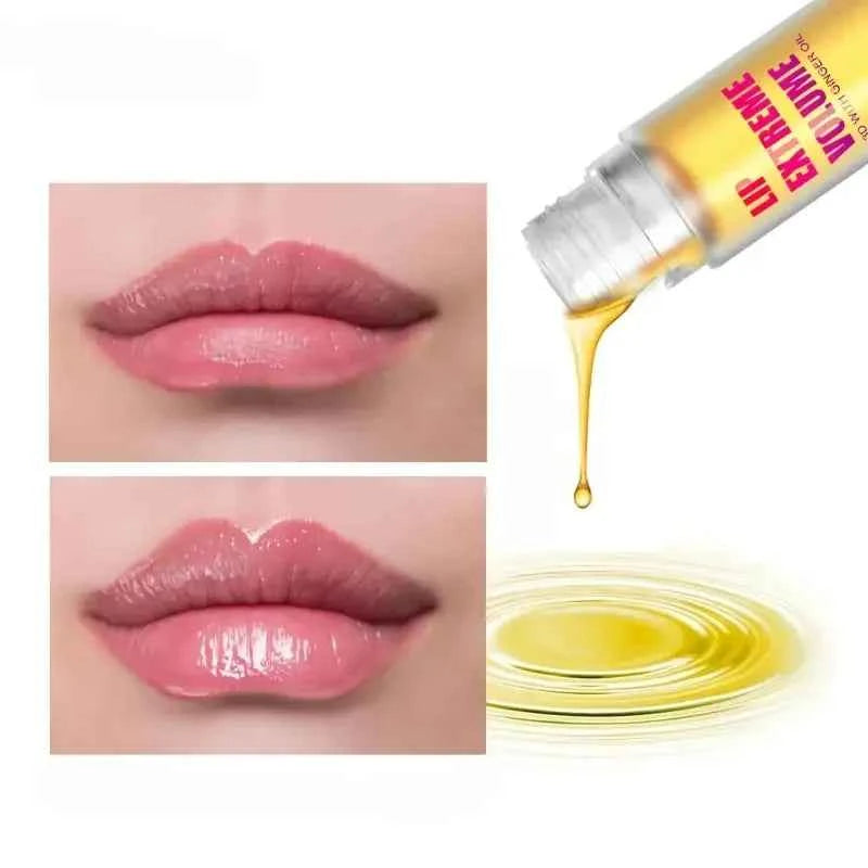 1/2Pcs Ginger And Mint Lip Plumper Oil Radiant,Plumping Lip Volumizing Serum for Smoother,Fuller Lips for Youthful and Sex...