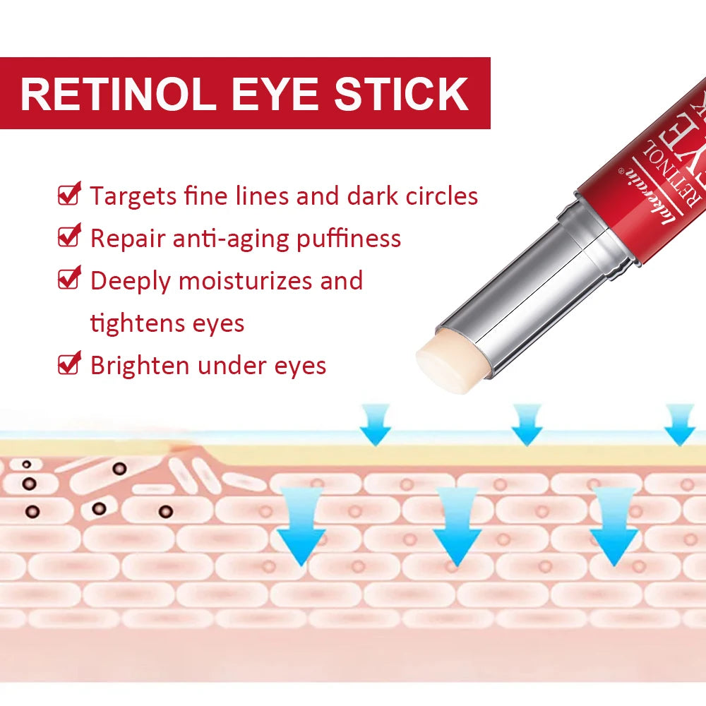 Retinol Eye Cream Lightening Dark Circles Firming Skin Instant Eye Repair Serum Stick for women Women Eyes Care - 
