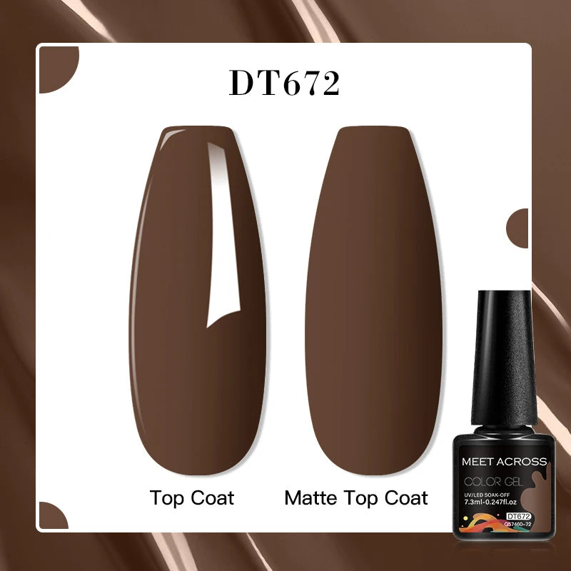 MEET ACROSS 7ml Porcelain White Cat Eye Gel Polish Holographic Glitter Magnetic Galactic Effect Gel Nail Polish Soak Off U...