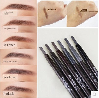 In Stock South Korea Etudehouse ERISE HOUSE New Arrival Double-Headed Rotate Automatic Eyebrow Pencil Waterproof Sweat-Proof Flat Eyebrow