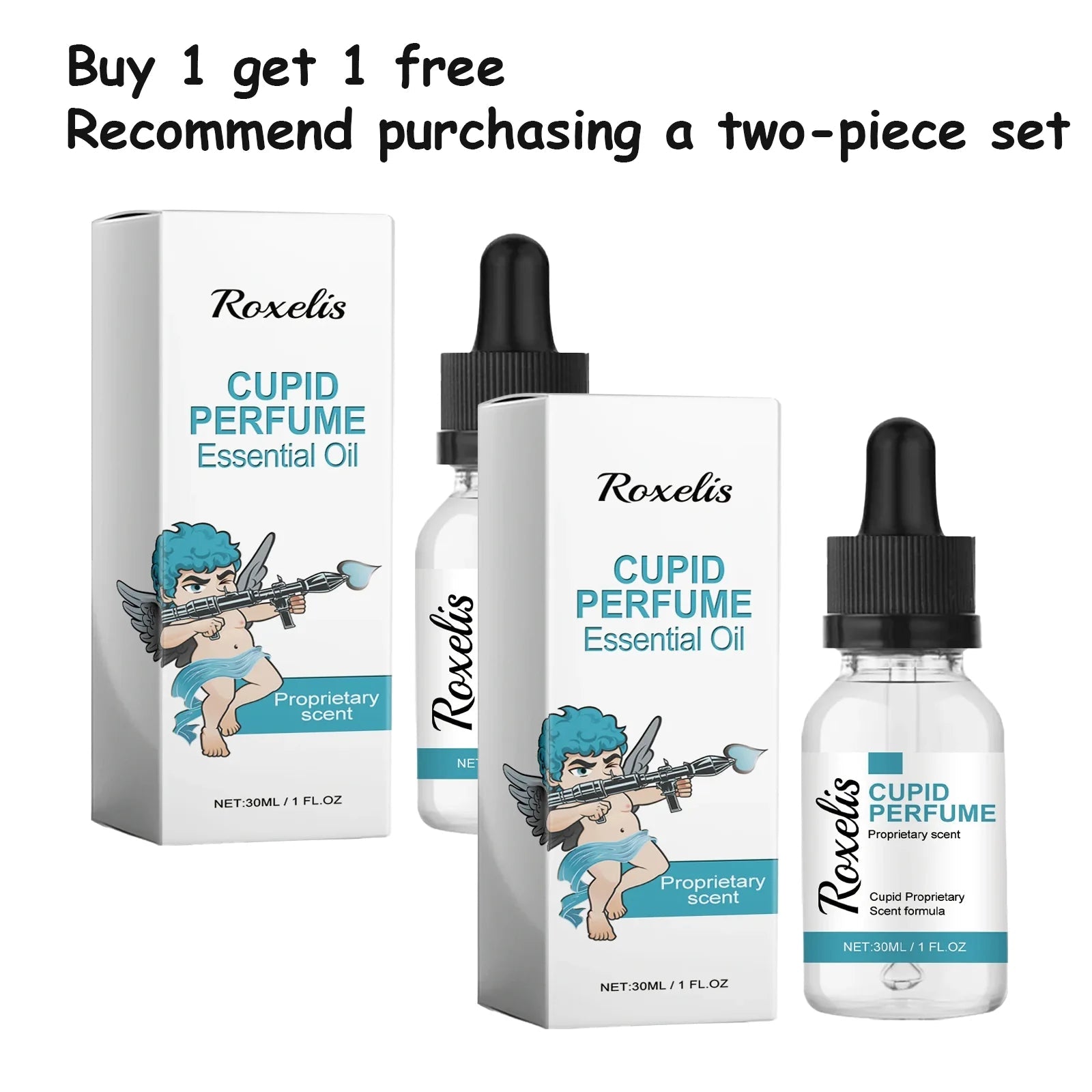 Roxelis Cupid Series Cologne Perfume - Natural Fresh Scent, Long-Lasting Fragrance, Portable Perfume Drops , Travel-Friend...