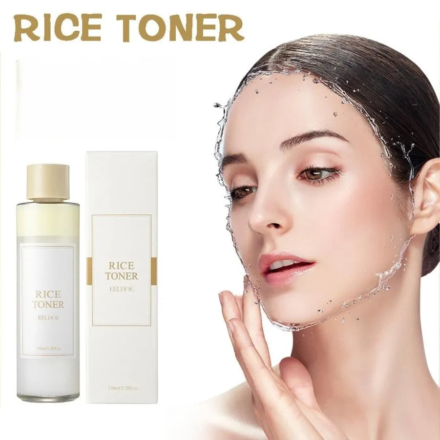 Rice Face Toner Moisturizing Water Brightening Lifting 150ml Deep Facial Cleanser For Young Glowy Korean Skin Care - 