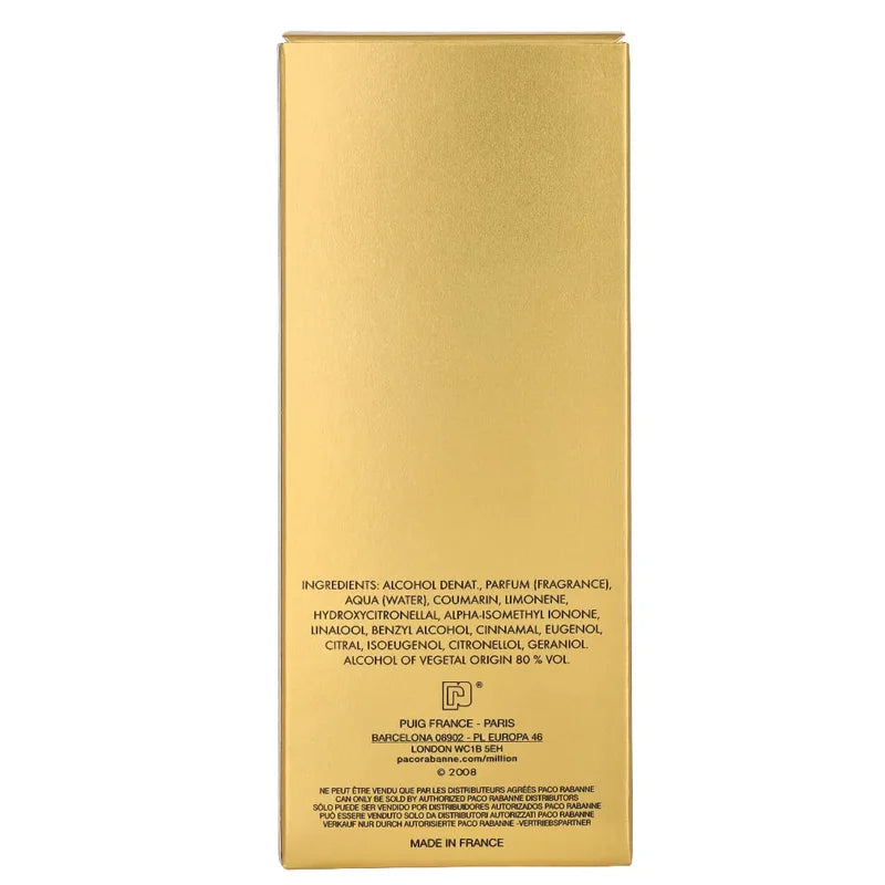 1 Million By Paco Rabanne For Men's Eau De Toilette TESTER 3.4 fl oz 100 ml Men's Cologne New in Box USA Aurora Glow Avenue