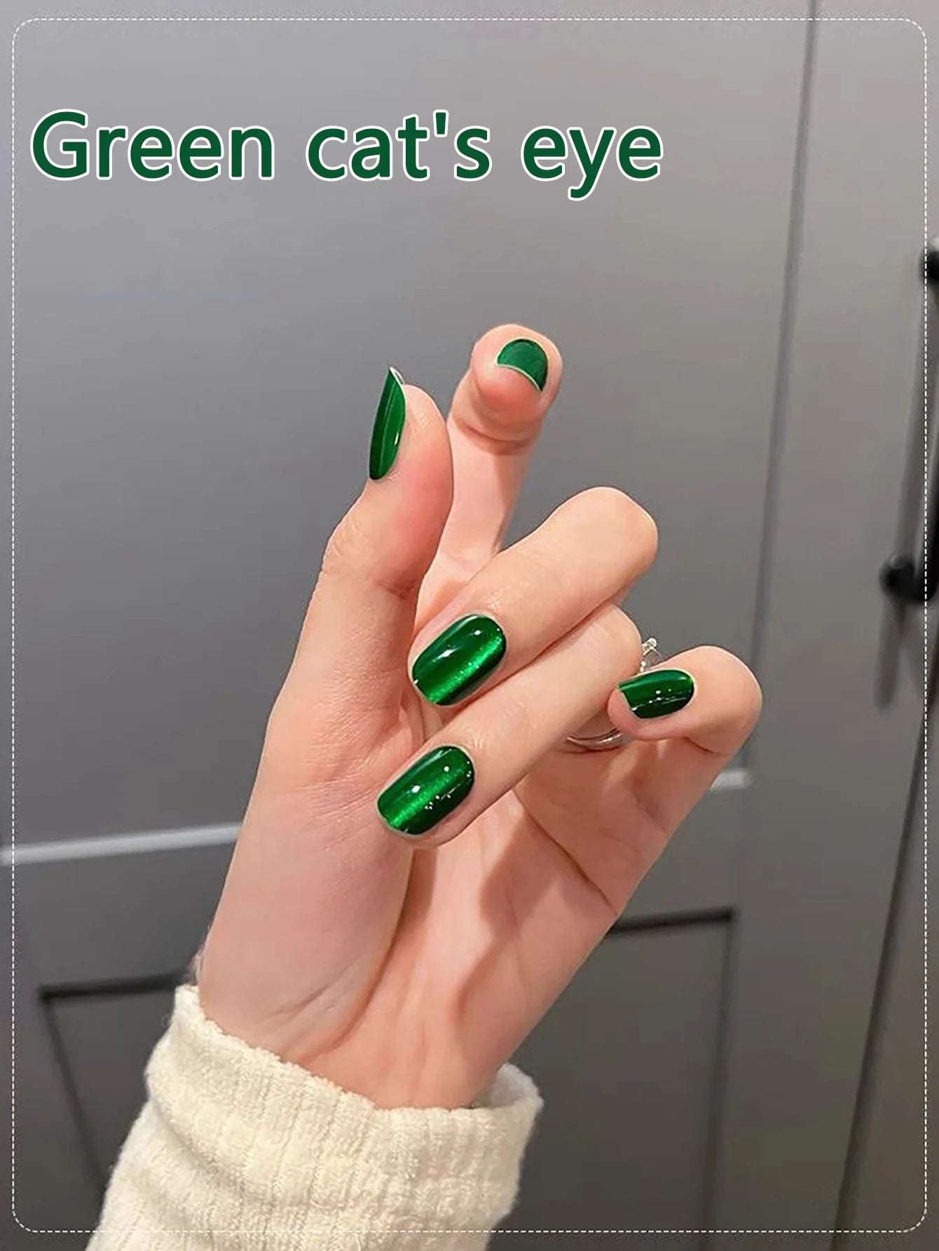 1-24pcs WS White Silver Cat Eye Magnetic Gel Nail Polish Ultra Shine Soak Off UV Gel Mirror Glass Cat Magnet Gel Varnish Xmas diwanglv