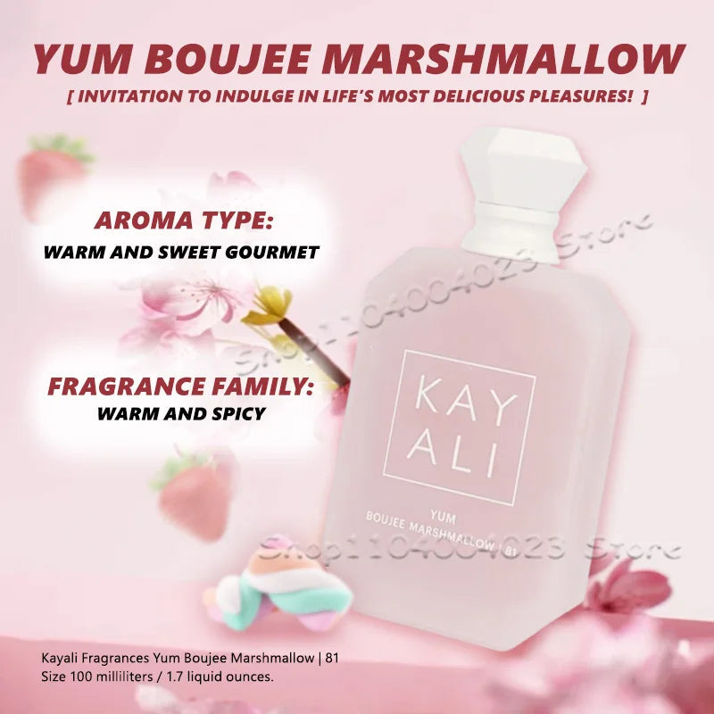 100ML Kayali 81 Warm Gourmand Fragrance KAYALI Yum Boujee Marshmallow 81 Eau de Parfum Intense Women Perfume Ship From USA
