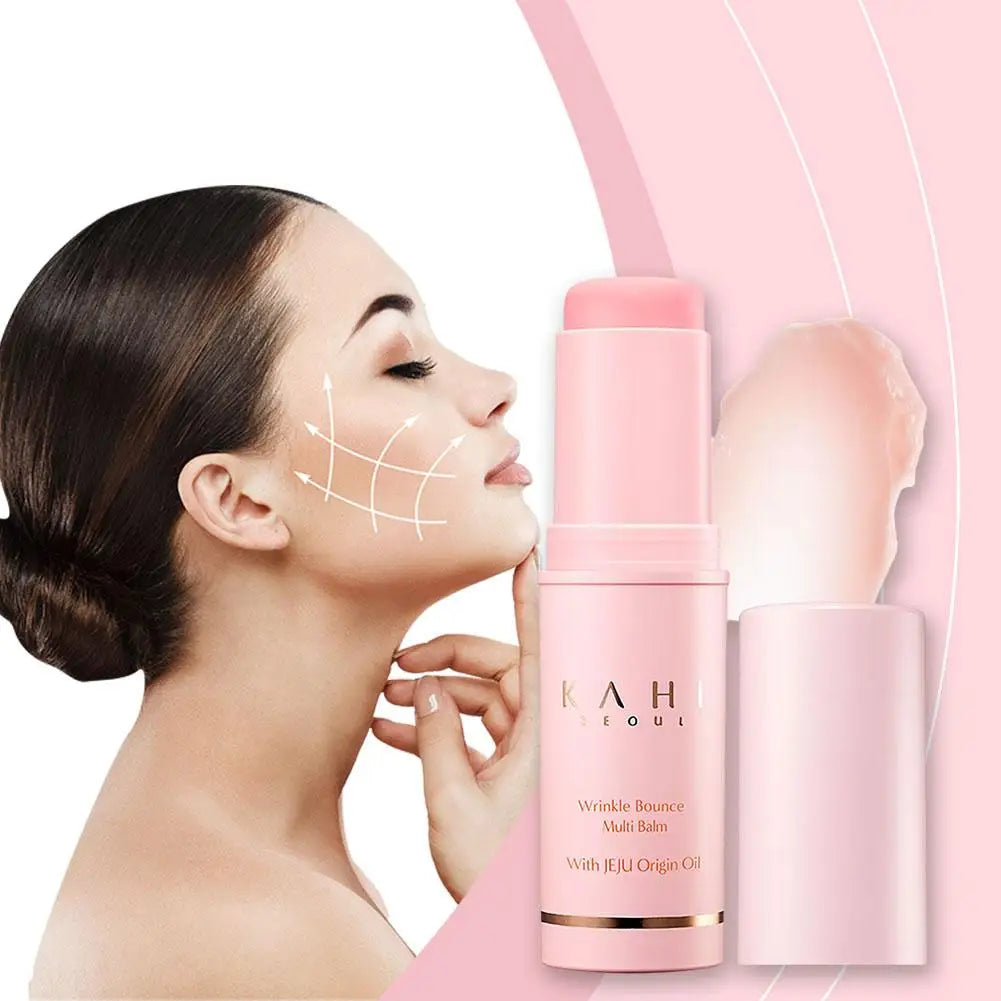 KAHI Wrinkle Bounce Multi Balm Facial Collagen Deep Moisturizing Firming Lift Make Up Base Moisturizer Daily Korean Skin Care