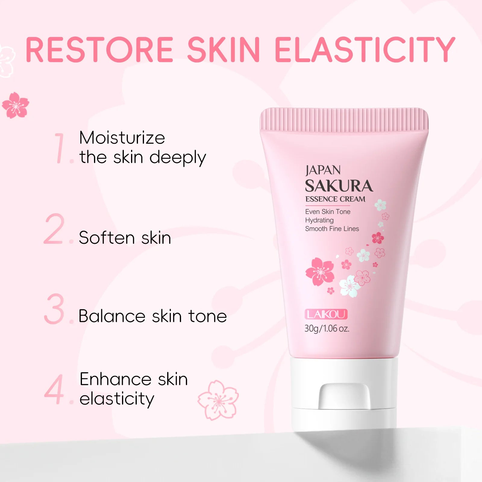 Sakura Whitening Face Cream Wrinkle Remover Serum Anti-Aging Fade Fine Lines Lift Firming Essence Brighten Skin Care