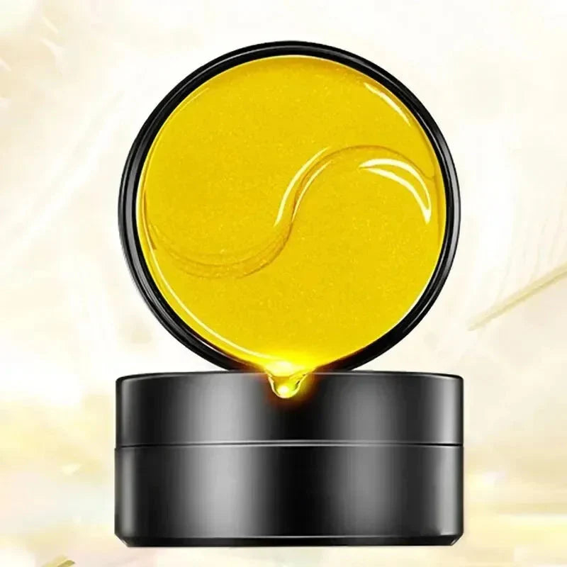 60pcs Golden Moisturizing Eye Mask Relieve Eye Fatigue Nourish Eye Area Collagen Crystal Eye Mask Korean Skin Care Masks Aurora Glow Avenue