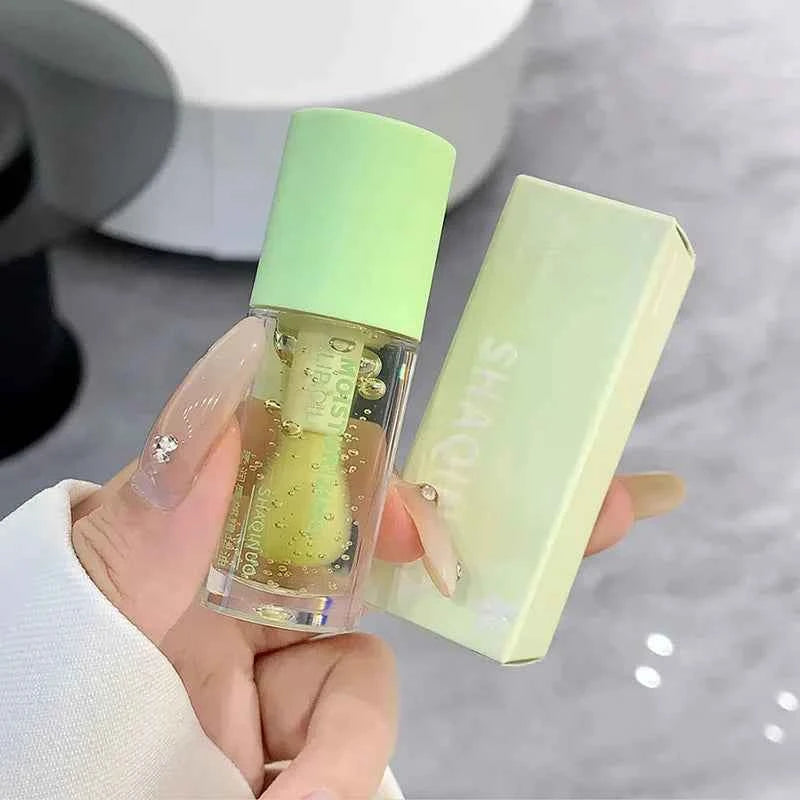 Transparent Water Gloss Jasmine Lemon Green Lip Oil Lasting Moisturizing Honey Lip Gloss Fading Lip Lines Lips Care Essenc...