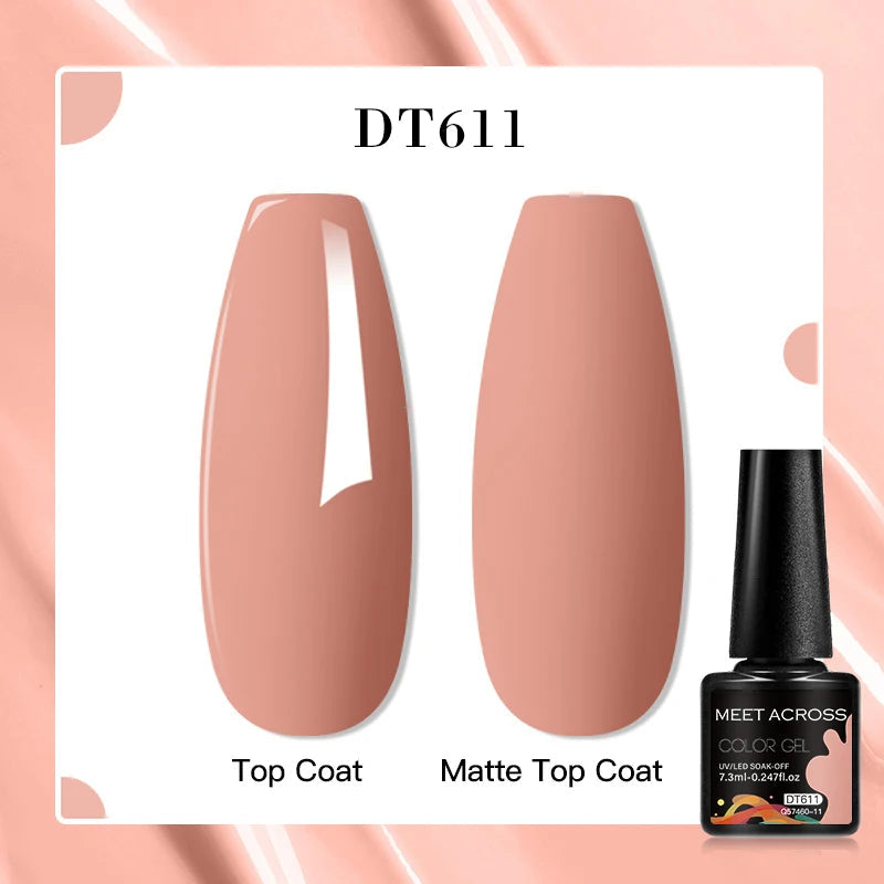 MEET ACROSS 7ml Porcelain White Cat Eye Gel Polish Holographic Glitter Magnetic Galactic Effect Gel Nail Polish Soak Off UV Gel Q57460-11