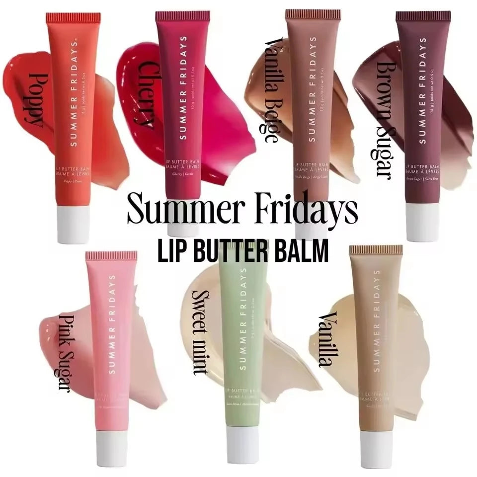 Summer Friday's Lip Balm Moisturizing Mirror Lip Gloss Lip Vanilla Pink Sugar Coffee Cake Smell Lipstick Transparent Oil M...