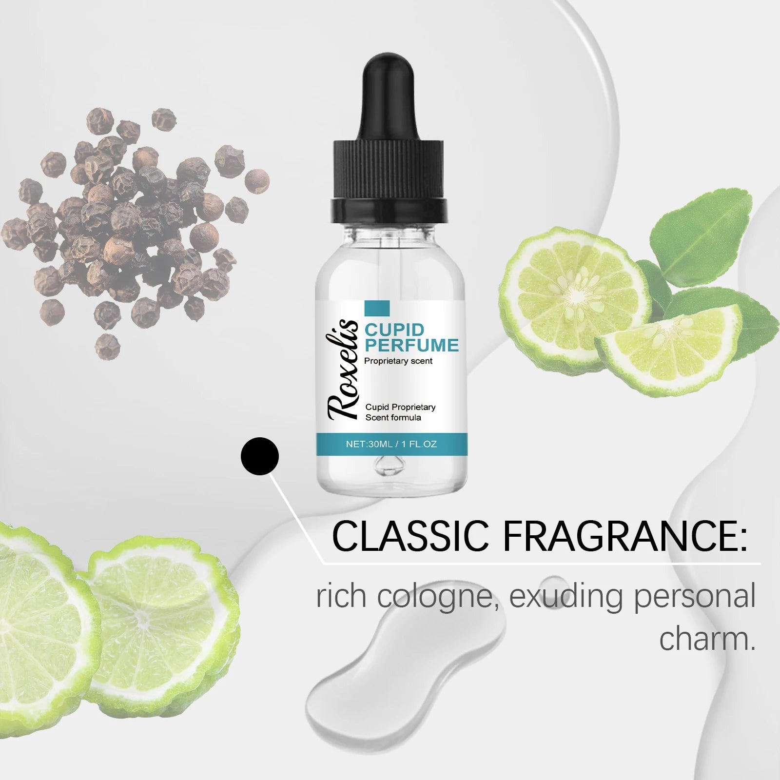 Roxelis Cupid Series Cologne Perfume - Natural Fresh Scent, Long-Lasting Fragrance, Portable Perfume Drops , Travel-Friend...