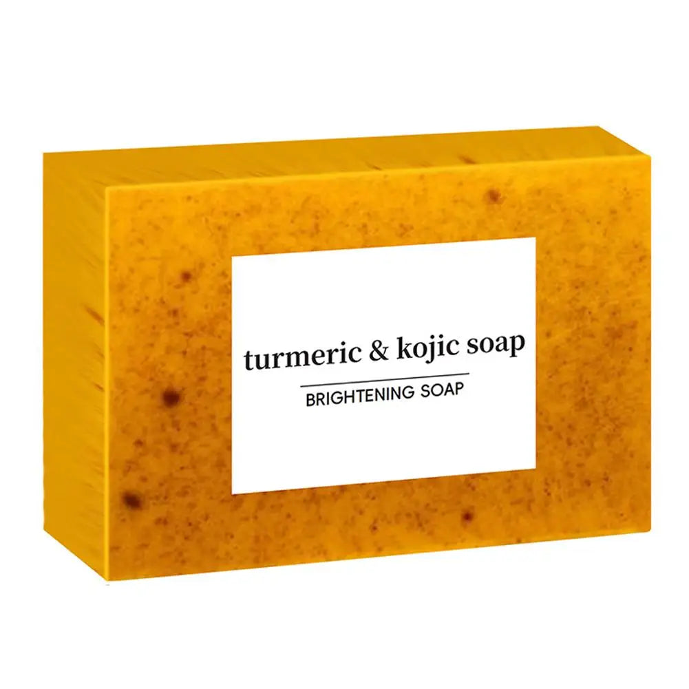 100g Turmeric Hand Made Soap, Lemon Kojic Acid Soap, Shower and Facial Soap  Deep Cleaning For Face Body Skin Care Aurora Glow Avenue