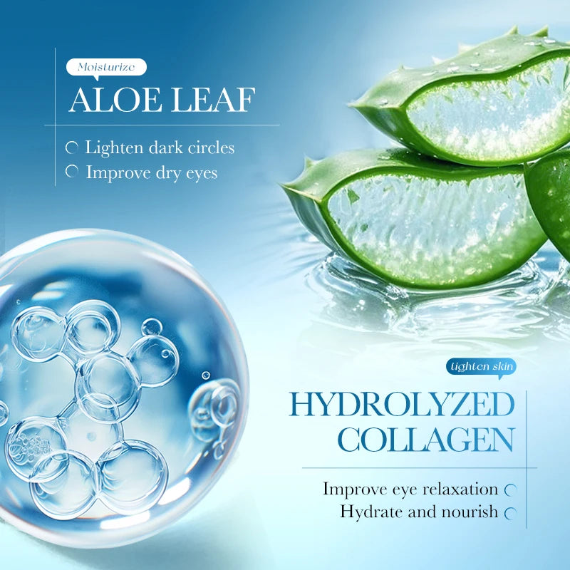 80pcs SADOER Seaweed Crystal collagen Eye Mask Anti Dark Circles Moisturizing Anti-aging Anti Wrinkles Eye Patches Gel Mas...