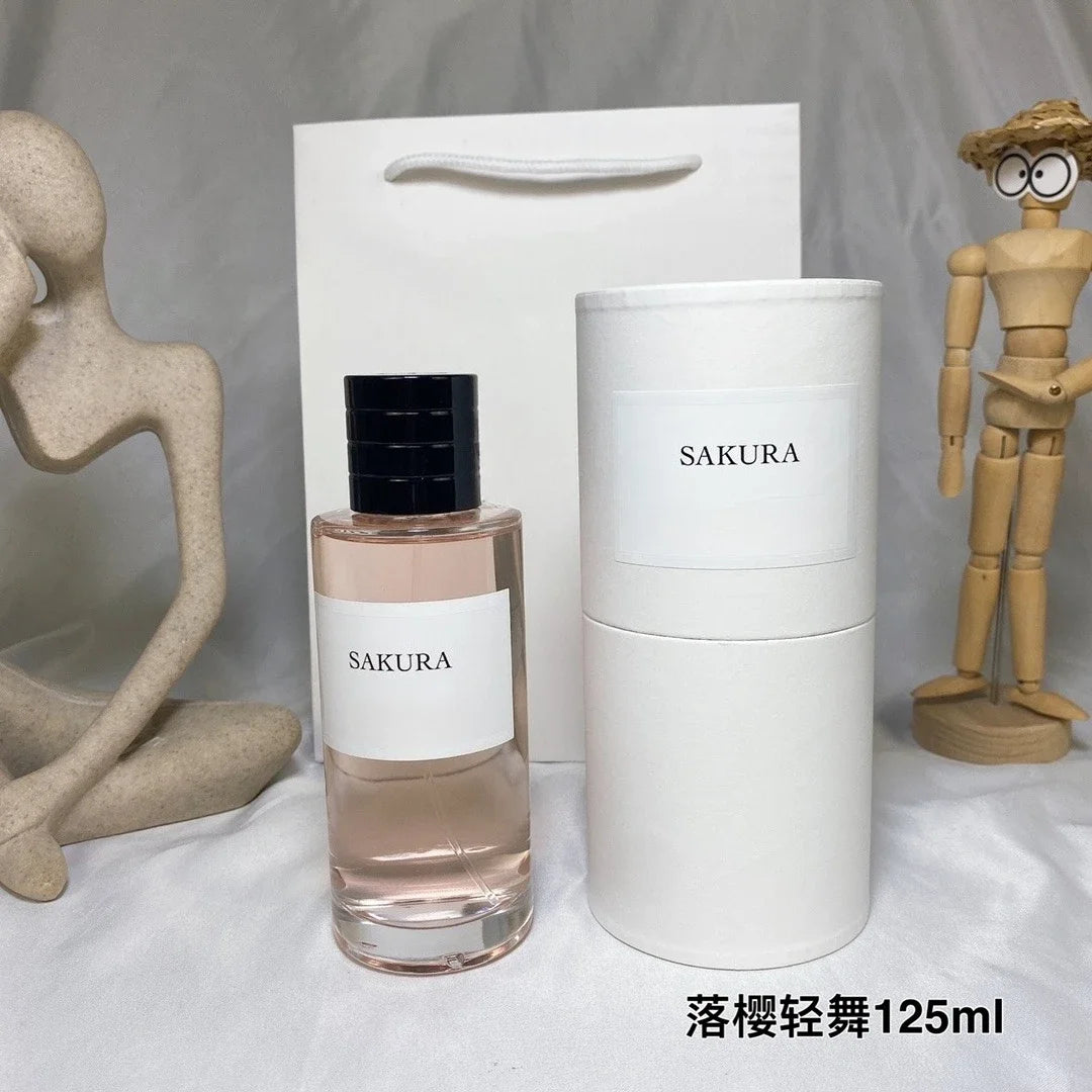 100/125ml Luxury Perfume with a fresh gentle woody scent elegant romantic body spray crowd-catching fragrance perfect for dates SAKURA-125ML