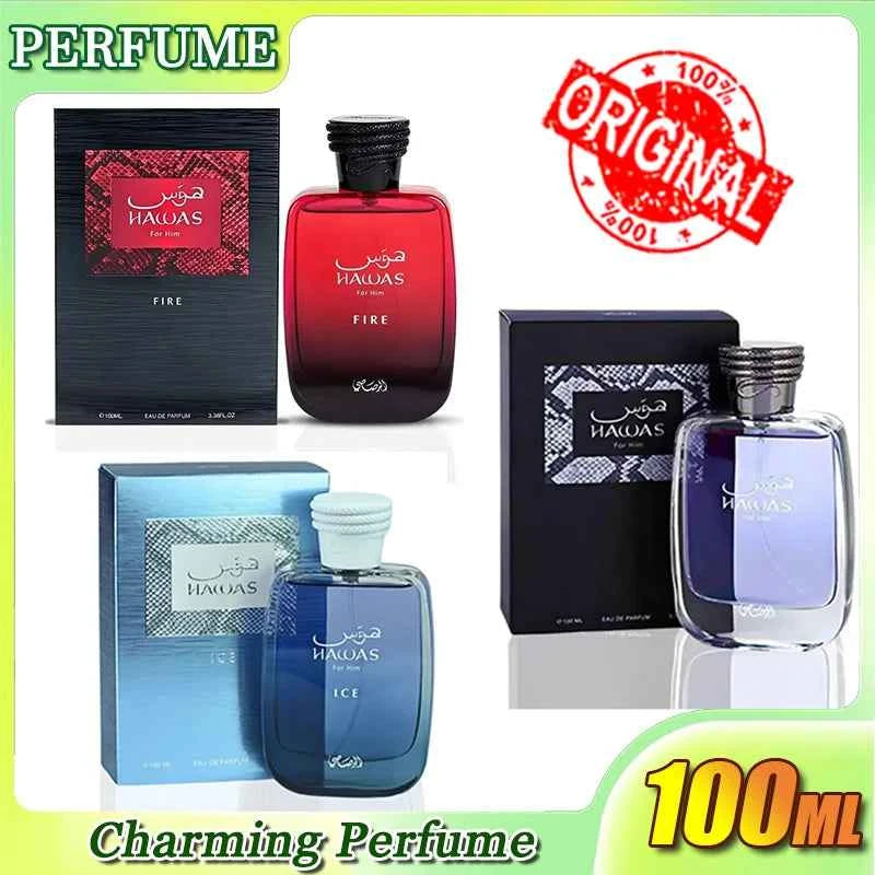 Classic Men's Perfume 100ml Long Lasting Gentleman High Quality Hawas Eau De Parfum Male Spray Bottle Cologne Fragrance For Man