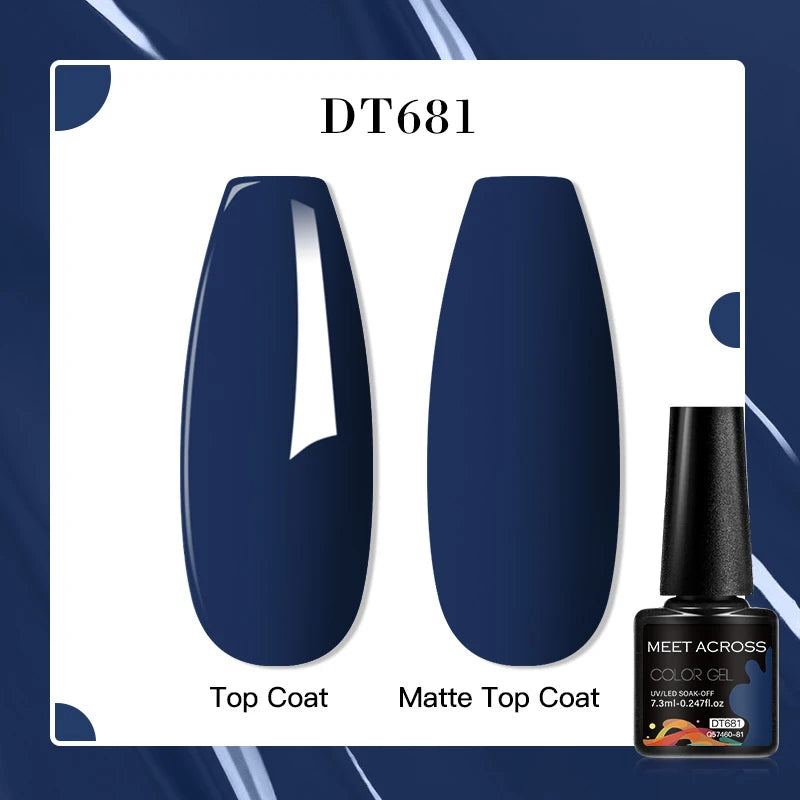 MEET ACROSS 7ml Porcelain White Cat Eye Gel Polish Holographic Glitter Magnetic Galactic Effect Gel Nail Polish Soak Off UV Gel Q57460-81