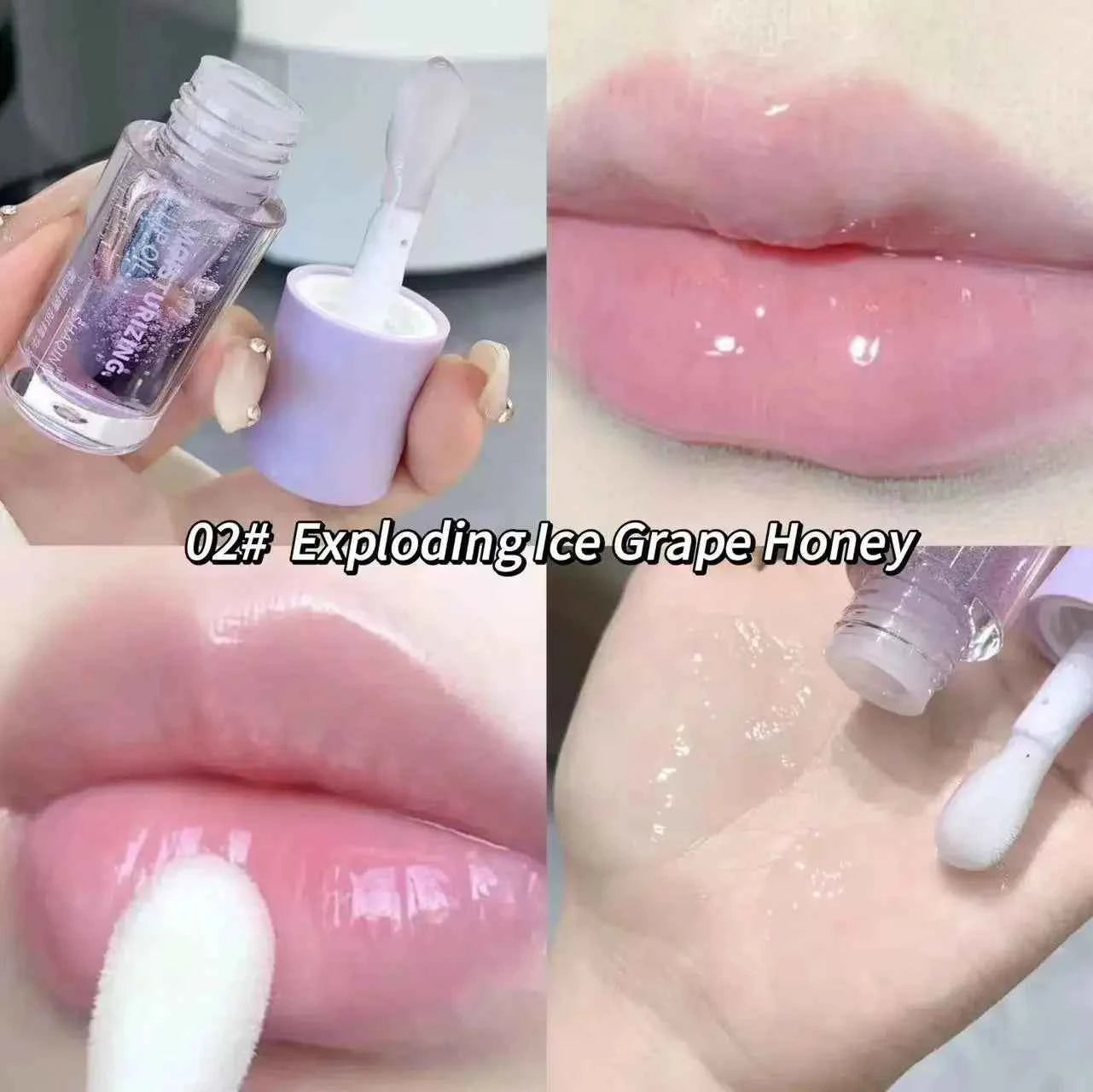 Water Light Lip Gloss Moisturizer Transparent Jelly Mirror Fruit Crystal Lip Oil Clear Hydrating Plumping Korean Lip Care ...