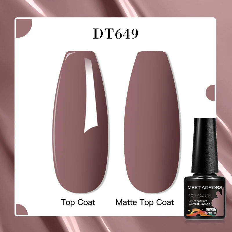 MEET ACROSS 7ml Porcelain White Cat Eye Gel Polish Holographic Glitter Magnetic Galactic Effect Gel Nail Polish Soak Off UV Gel Q57460-49