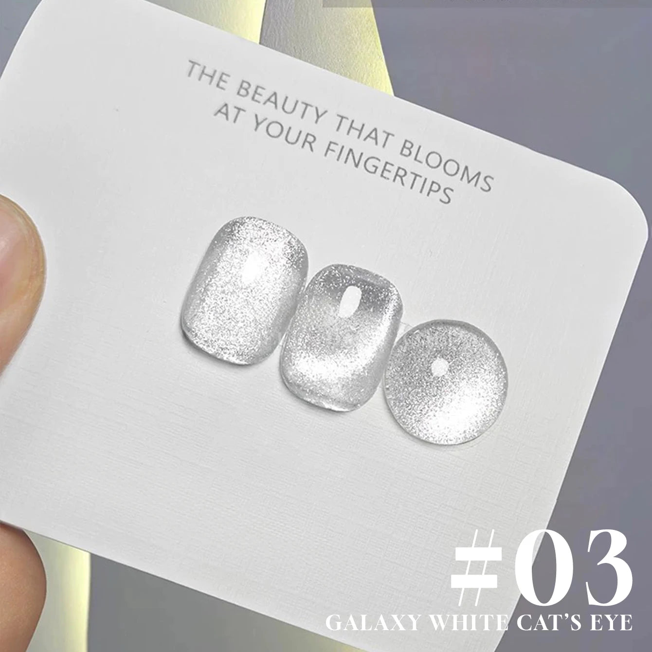 MIANEL 1-6pcs 12ML Christmas Nails Galaxy White Glass Bead Cat Eye Gel Nail Polish Super White Nails Nail Art Nail Supplie...