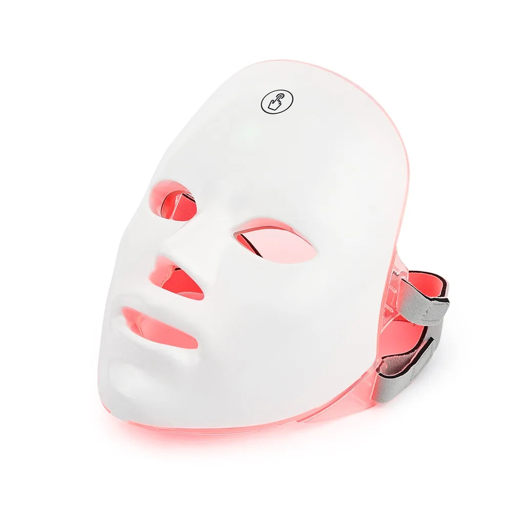 Rechargeable Facial LED Mask 7 Colors LED Photon Beauty Mask Skin Rejuvenation Home Face Lifting Whitening Skin Care Beaut...