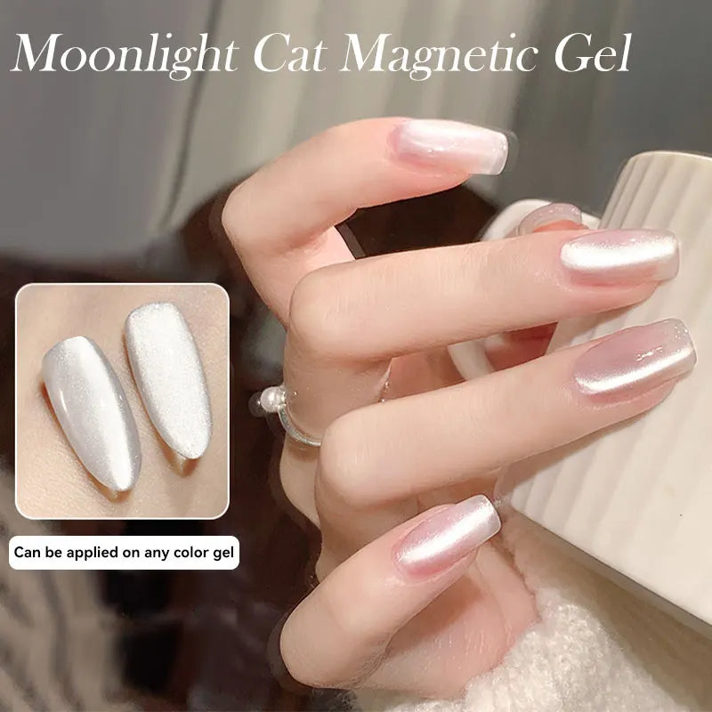 LILYCUTE 7ml Aurora Cat Magnetic Gel Nail Polish Reflective Magnet Gel Varnishes Semi Permanent UV Gel For Nail Art Manicu...