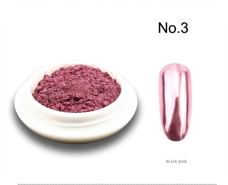 Holographic Mirror Mermaid Nail Glitter Powder - 19 Colors FT067-03 - 