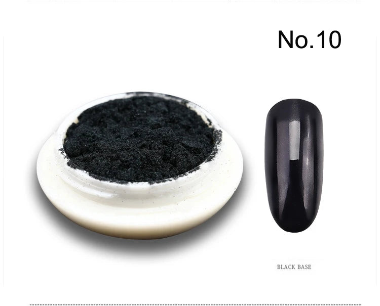 Holographic Mirror Mermaid Nail Glitter Powder - 19 Colors FT067-10 - 